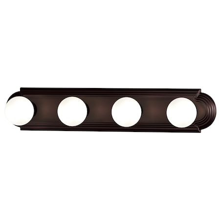 Essentials 4-Light 24 Wide Oil Rubbed Bronze Vanity Light